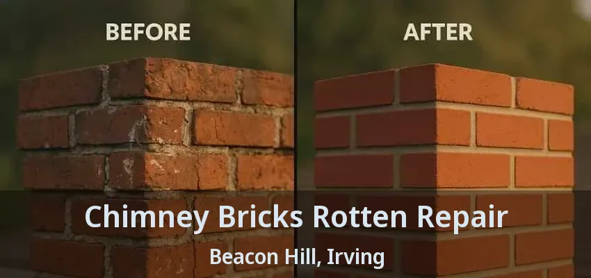 Chimney Bricks Rotten Repair Beacon Hill, Irving - TX