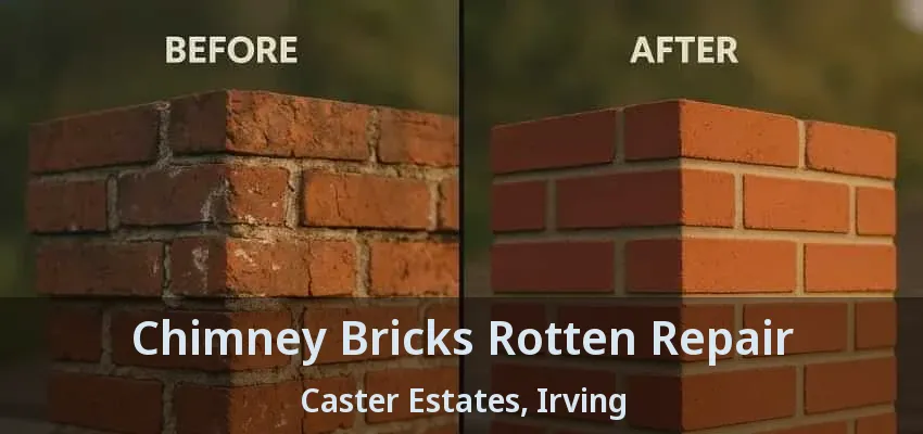 Chimney Bricks Rotten Repair Caster Estates, Irving - TX