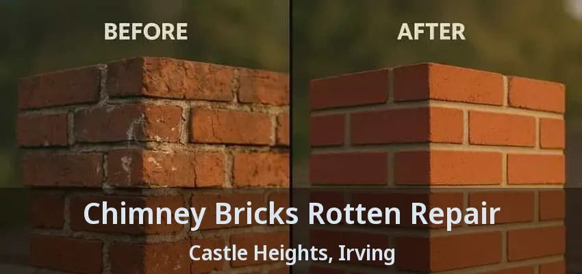 Chimney Bricks Rotten Repair Castle Heights, Irving - TX