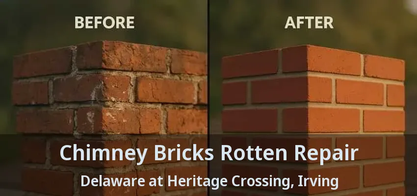 Chimney Bricks Rotten Repair Delaware at Heritage Crossing, Irving - TX