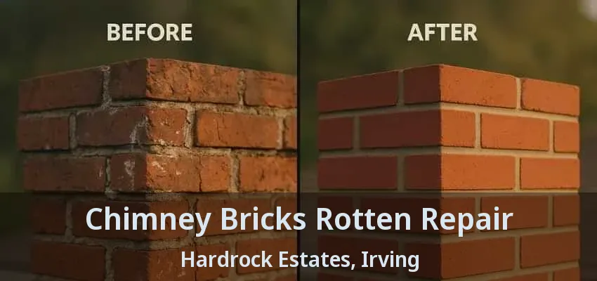 Chimney Bricks Rotten Repair Hardrock Estates, Irving - TX