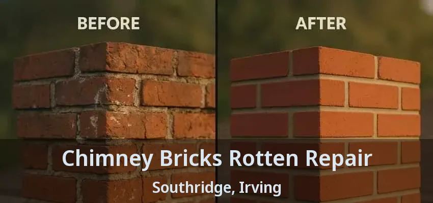 Chimney Bricks Rotten Repair Southridge, Irving - TX