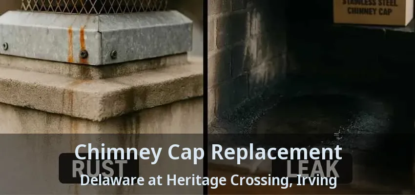 Chimney Cap Replacement Delaware at Heritage Crossing, Irving - TX