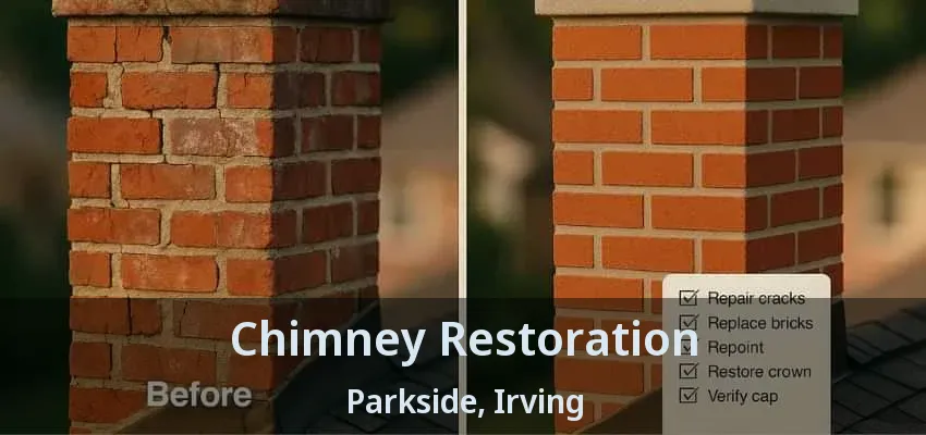 Chimney Restoration Parkside, Irving - TX