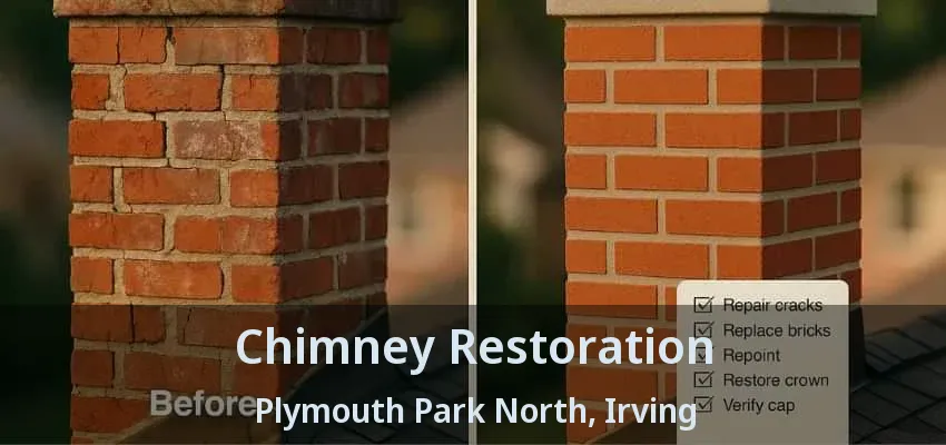 Chimney Restoration Plymouth Park North, Irving - TX