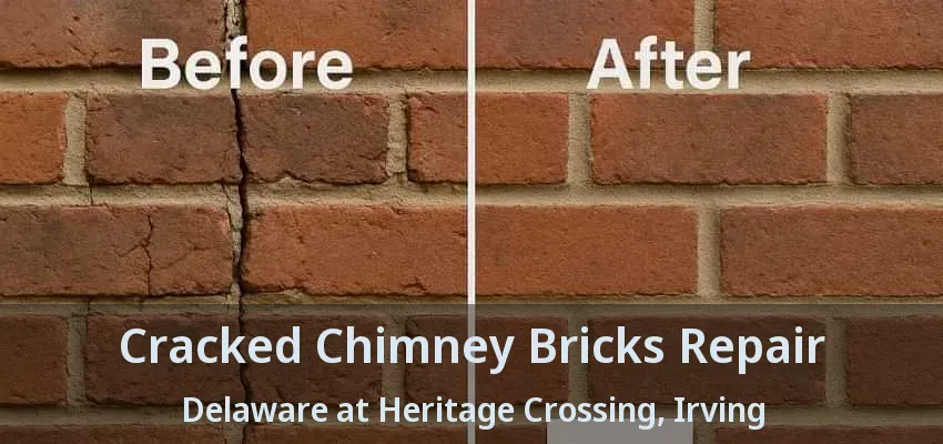 Cracked Chimney Bricks Repair Delaware at Heritage Crossing, Irving - TX