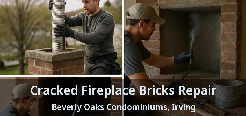 Cracked Fireplace Bricks Repair Beverly Oaks Condominiums, Irving - TX