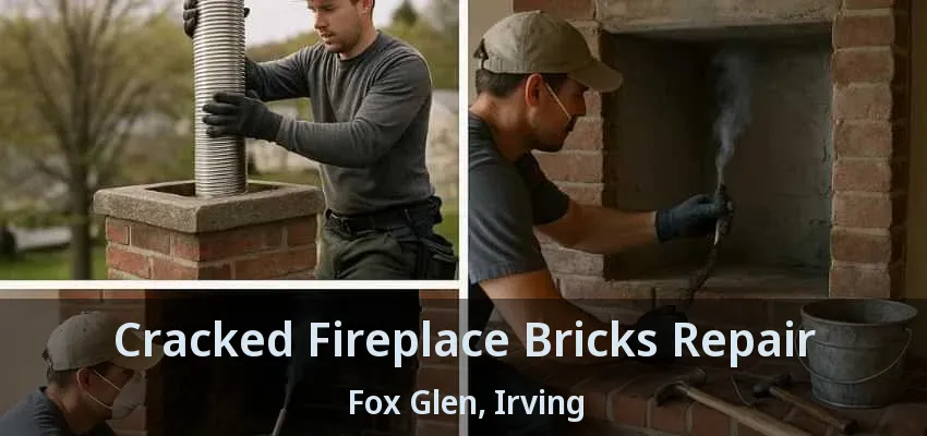 Cracked Fireplace Bricks Repair Fox Glen, Irving - TX