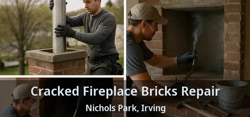 Cracked Fireplace Bricks Repair Nichols Park, Irving - TX