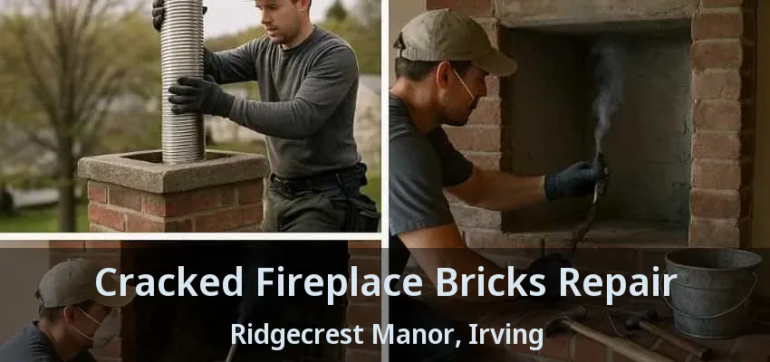 Cracked Fireplace Bricks Repair Ridgecrest Manor, Irving - TX