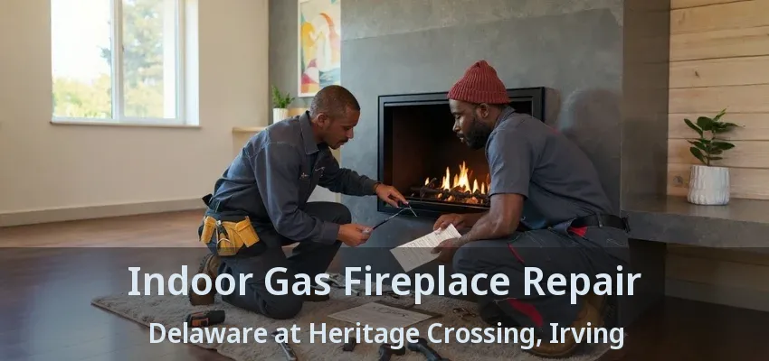 Indoor Gas Fireplace Repair Delaware at Heritage Crossing, Irving - TX