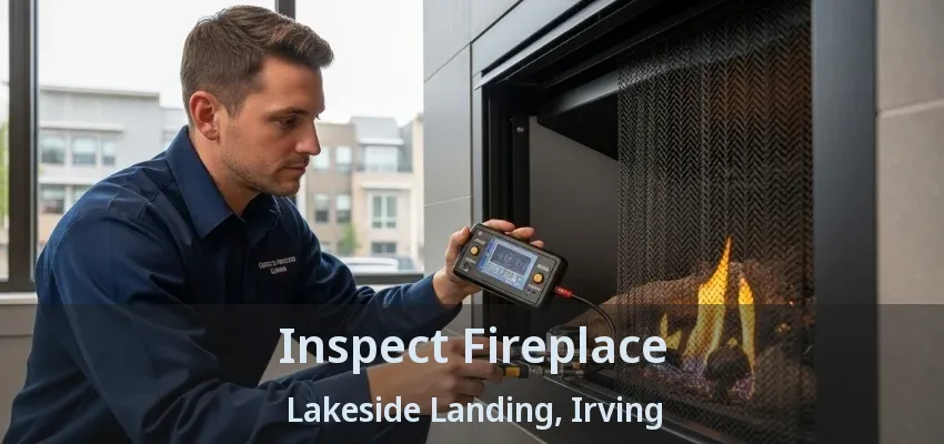 Inspect Fireplace Lakeside Landing, Irving - TX