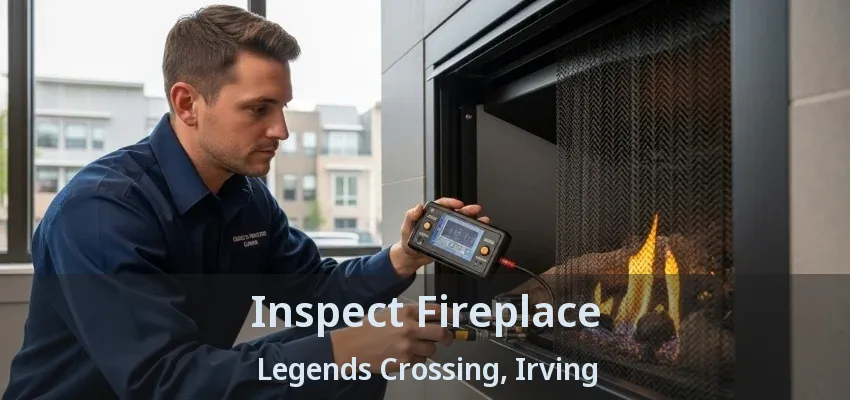 Inspect Fireplace Legends Crossing, Irving - TX