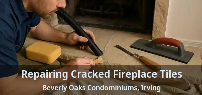 Repairing Cracked Fireplace Tiles Beverly Oaks Condominiums, Irving - TX