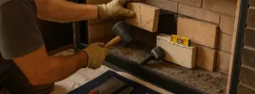 Cracked Fireplace Bricks Repair Irving