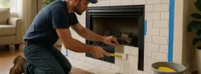 Repairing Cracked Fireplace Tiles Irving